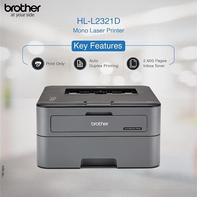 Brother HL-L2321D Automatic Duplex Mono Laser Printer