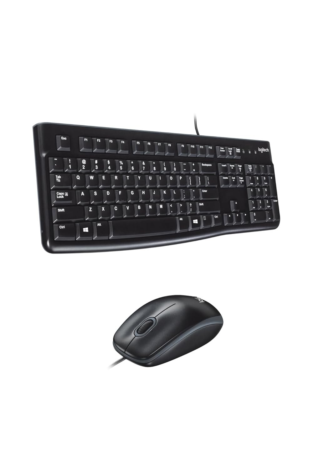 Logitech MK120 Wired USB Keyboard and Mouse Combo Set