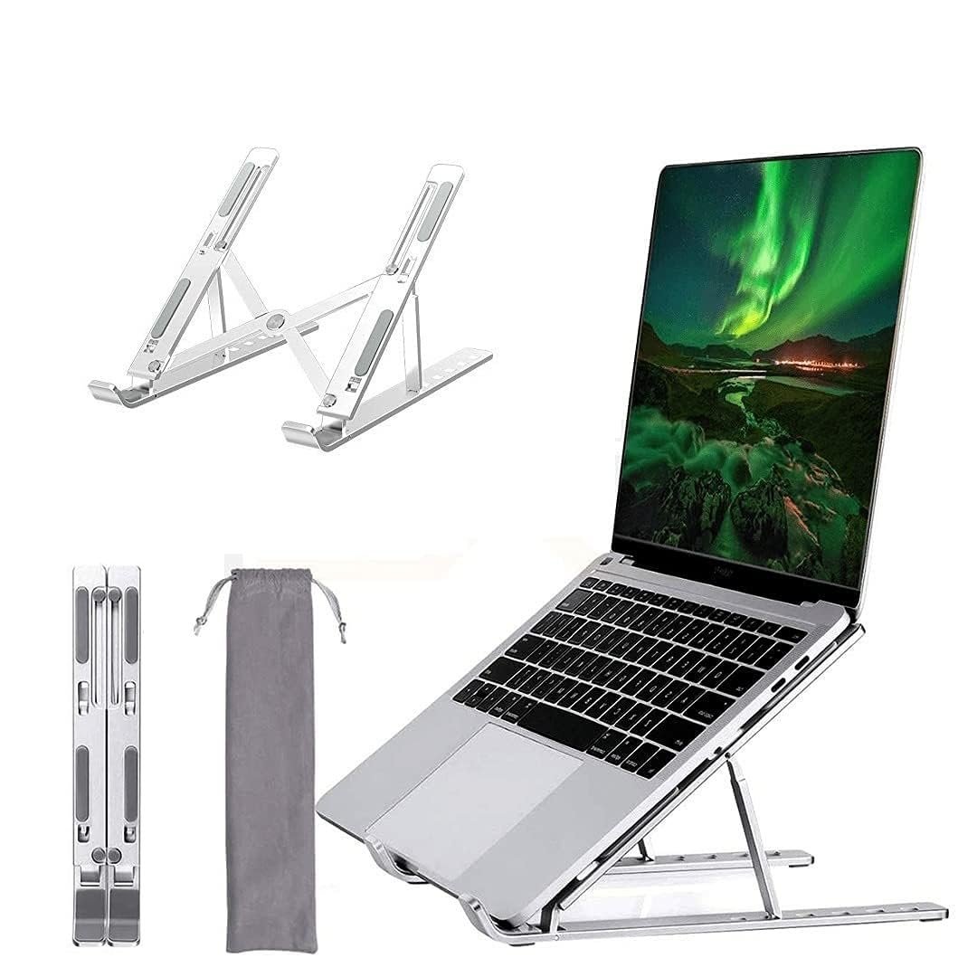 Adjustable Aluminum Laptop Stand | Foldable Ergonomic Laptop Riser