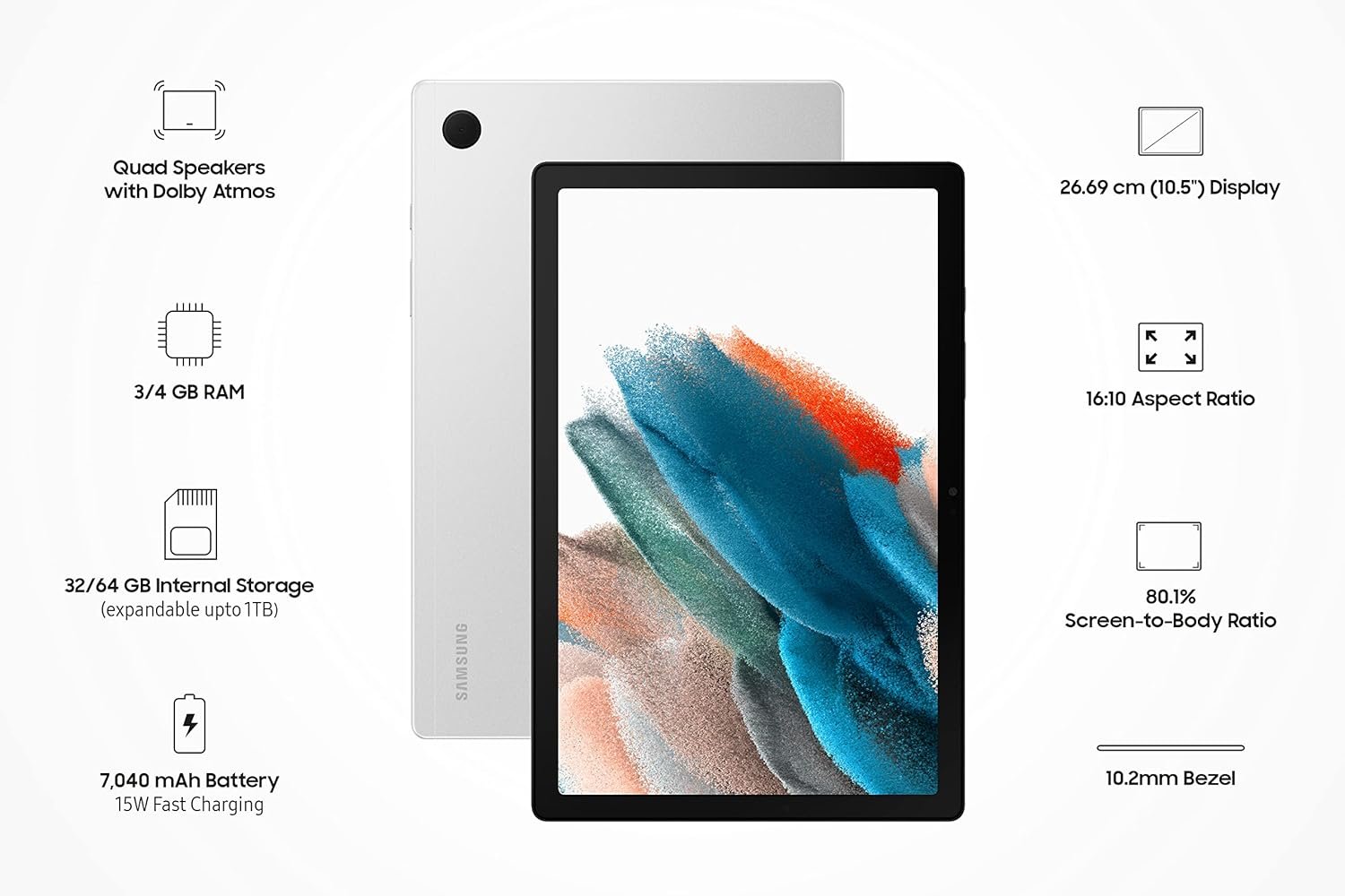 Samsung Galaxy A8 Tablet | 3GB RAM + 32GB Storage
