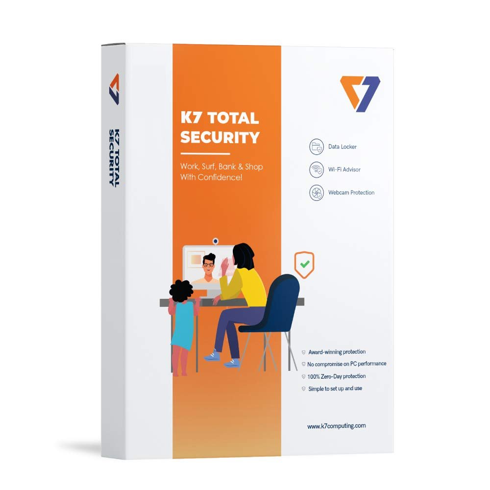 K7 Total Security Antivirus | 1 PC 1 Year