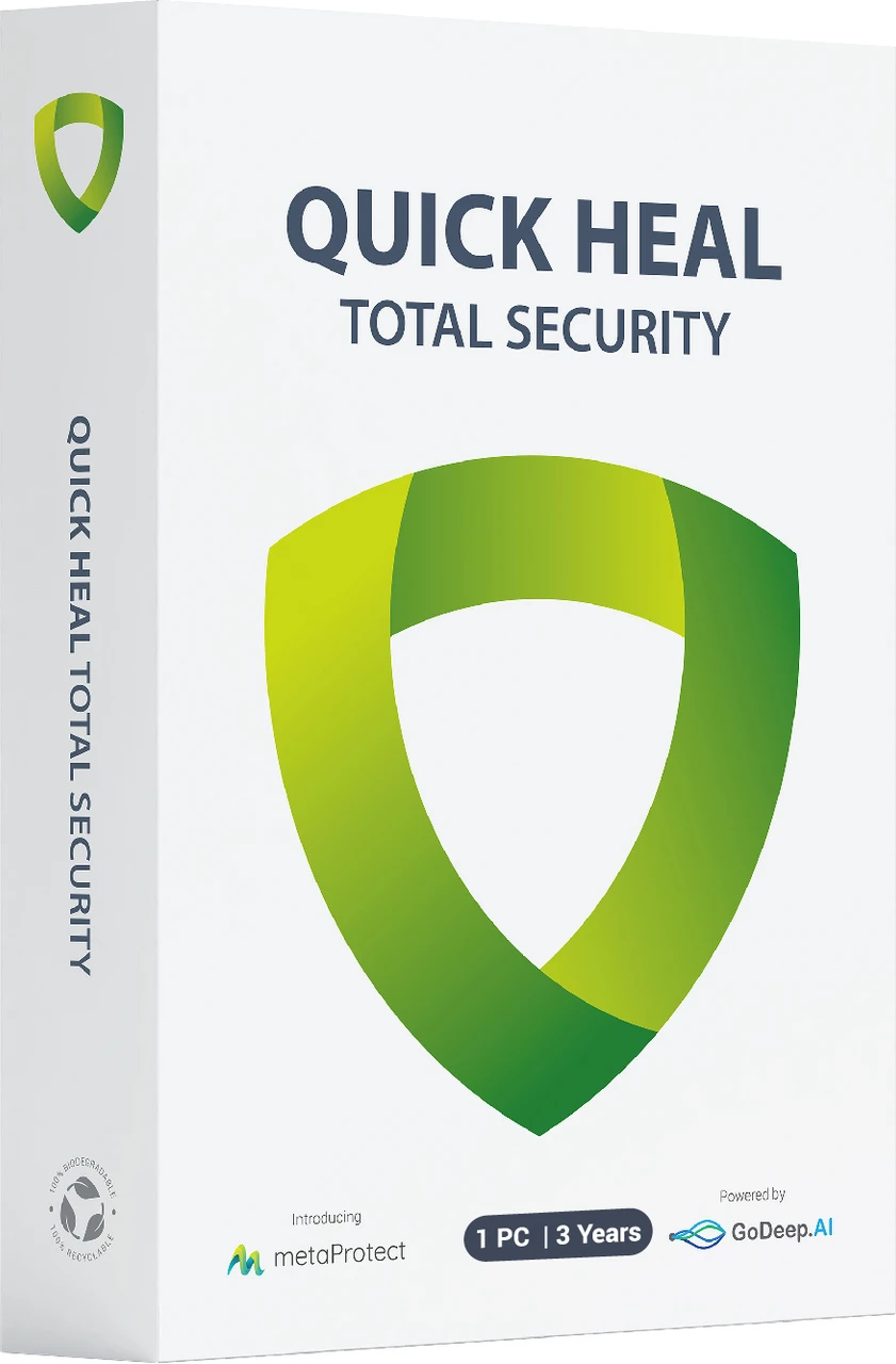 Quick Heal Total Security Antivirus | 1 User 3 Years