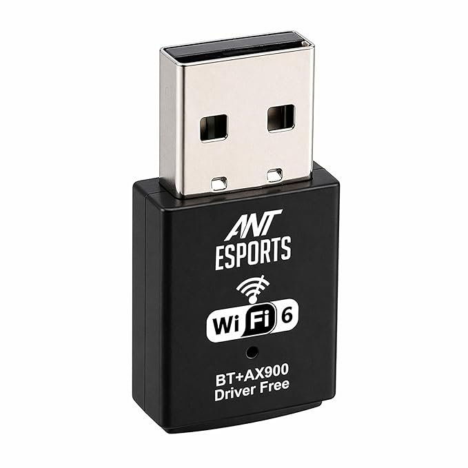 Ant Esports AE900X SmartChoice Dual Band WiFi 6 USB Adapter with Bluetooth 5.4