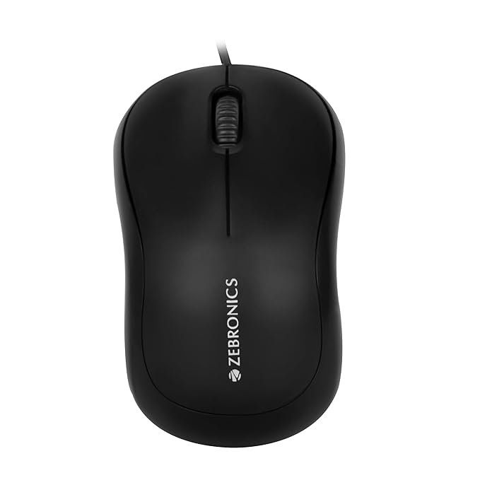 ZEBRONICS Zeb-Comfort Wired Right Handed Hybrid Mouse