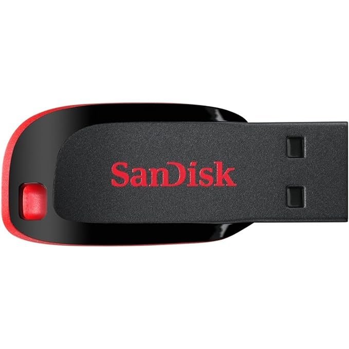 SanDisk Cruzer Blade 32GB USB 2.0 Flash Drive – Red, 5-Year Warranty