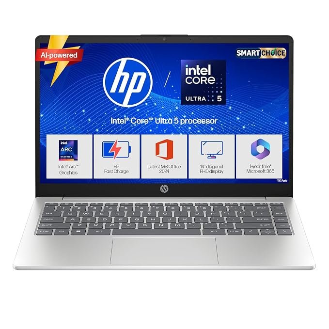 HP 15 Smartchoice Intel Core Ultra 5 125H AI Laptop