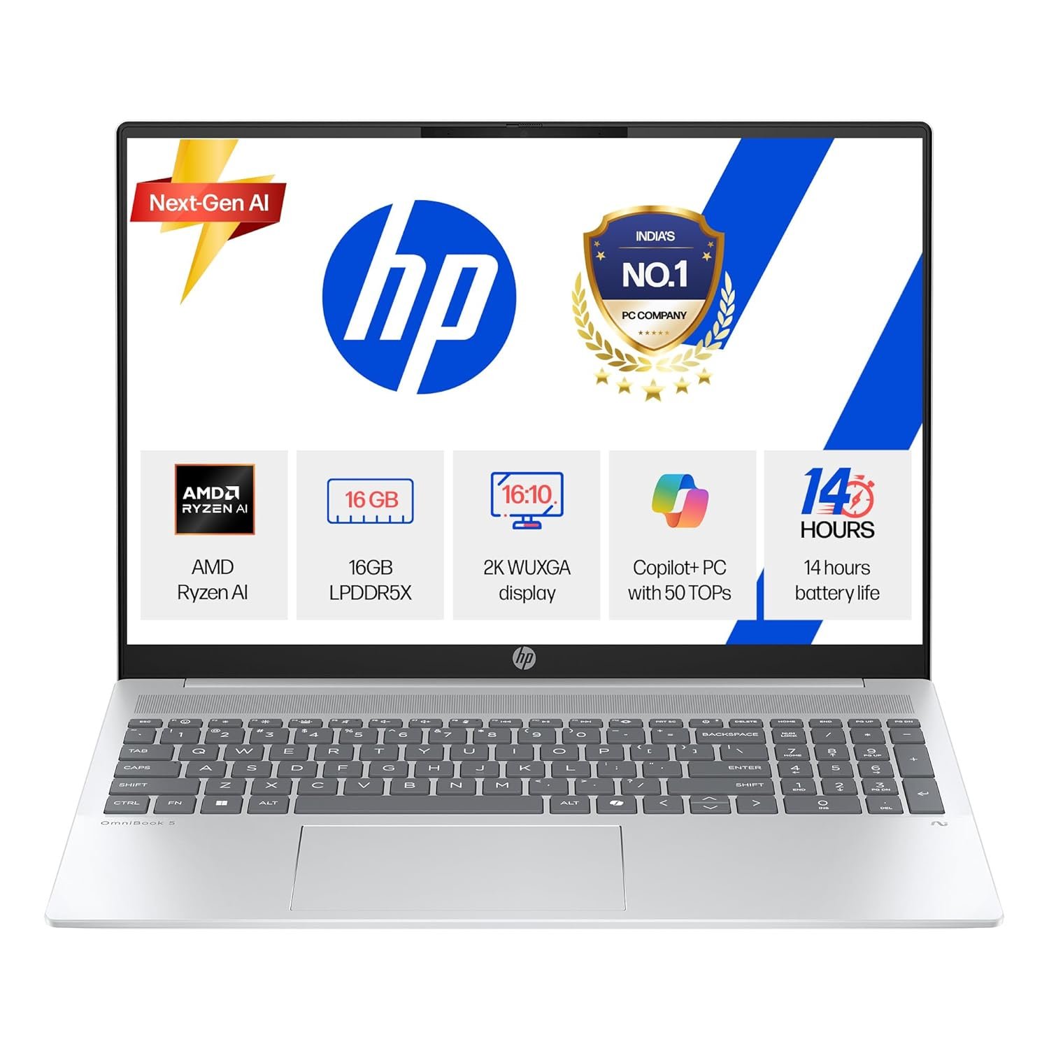 HP OmniBook 5 NGAI Ryzen AI 5 340 Laptop