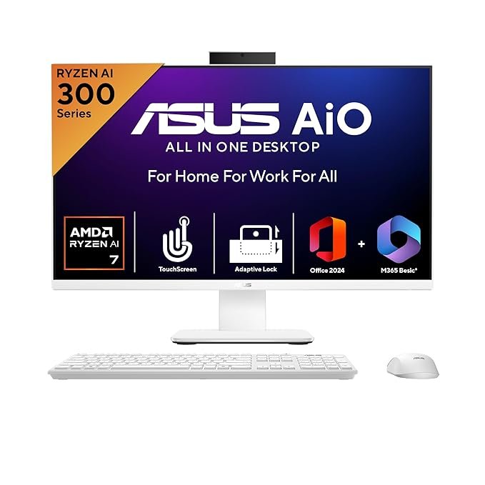 ASUS VM670 AI All-in-One PC with AMD Ryzen AI 7 350 Processor
