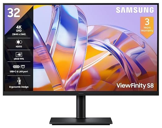 Samsung ViewFinity S8 32-inch 4K UHD Monitor