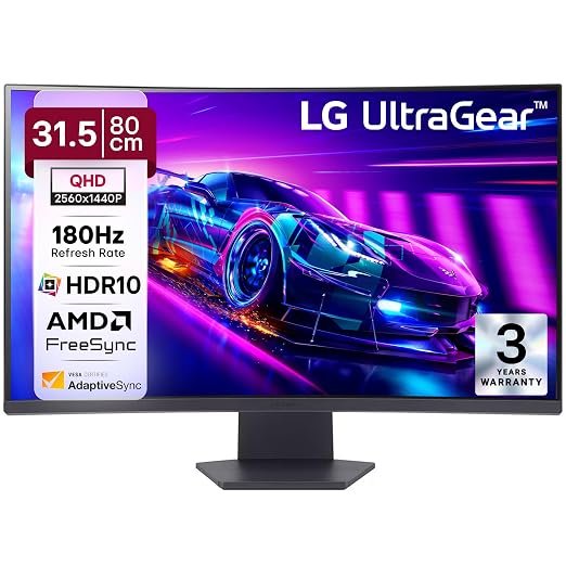 LG UltraGear 32GS60QC 32-inch Curved QHD Gaming Monitor