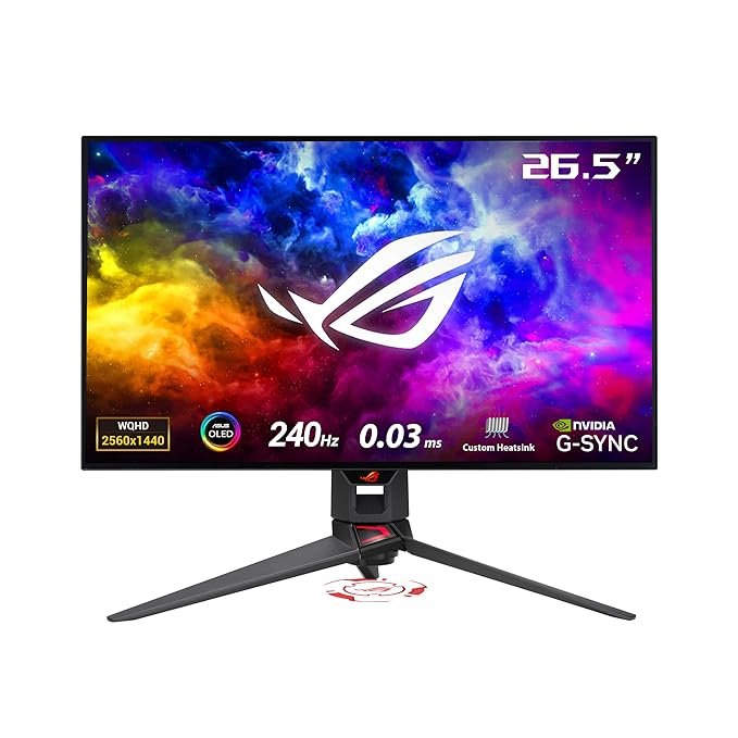 ASUS ROG Swift PG27AQDM 27-inch QHD OLED Gaming Monitor