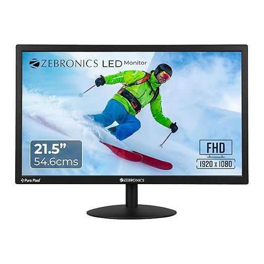 ZEBRONICS EA 122 21.5-inch Full HD LED Monitor