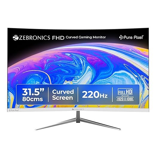 ZEBRONICS AC32FHD 31.5-Inch FHD Curved Gaming Monitor